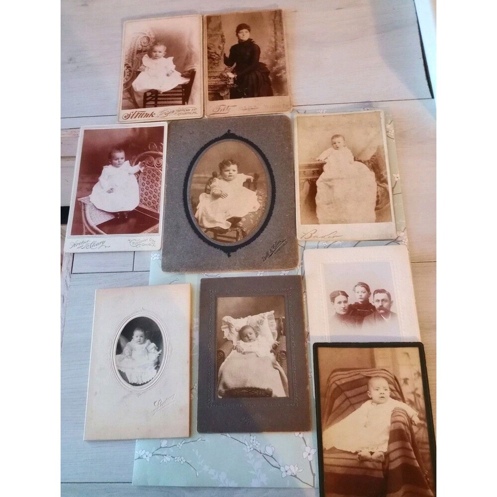 Antique Black & White Photographs Late 1800's to Early 1900's Lot of 9 #6